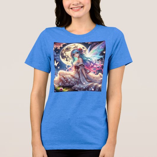 アニメガールムーンフェアリープリンセスインガーデン トライブレンドＴシャツ (正面)