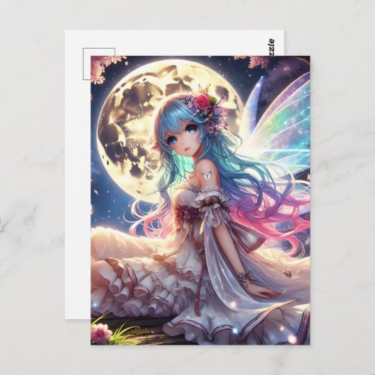 アニメガールムーンフェアリープリンセスインガーデン ポストカード (正面/裏面)