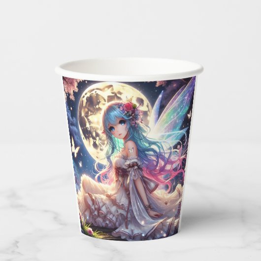 アニメガールムーンフェアリープリンセスインガーデン 紙コップ (正面)