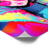 アニメガールモダンアカラフルート ポスター (角)