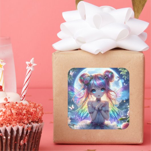 アニメガールレインボーヘアムーンフェアリー スクエアシール (パーティー)