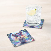 アニメガールレインボーヘアムーンフェアリー スクエアペーパーコースター (インサイチュ)