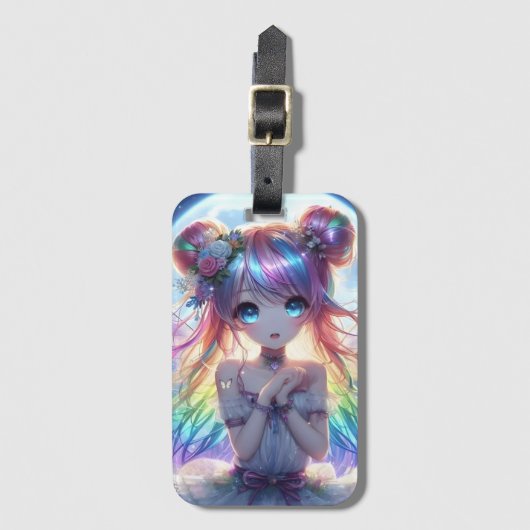 アニメガールレインボーヘアムーンフェアリー ラゲッジタグ (正面縦)