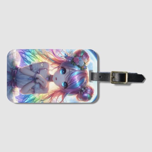 アニメガールレインボーヘアムーンフェアリー ラゲッジタグ (正面横)