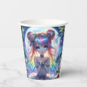 アニメガールレインボーヘアムーンフェアリー 紙コップ (正面)