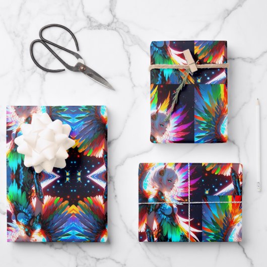 アニメガールロニンデザイングリフィン ラッピングペーパーシート (正面)