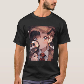 アニメガール刑事私立探偵の犯罪そう Tシャツ