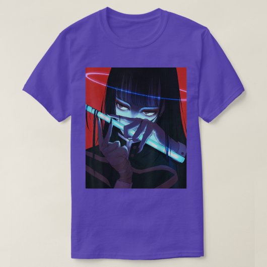 アニメガール和風美学日本の大宅135 Tシャツ (デザイン正面)