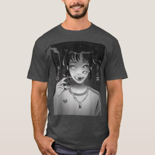 アニメガール妖怪和風マンガ美学日本の展 Tシャツ