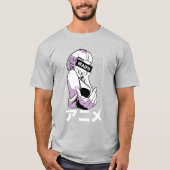 アニメガール日本のキャラクター Tシャツ (正面)