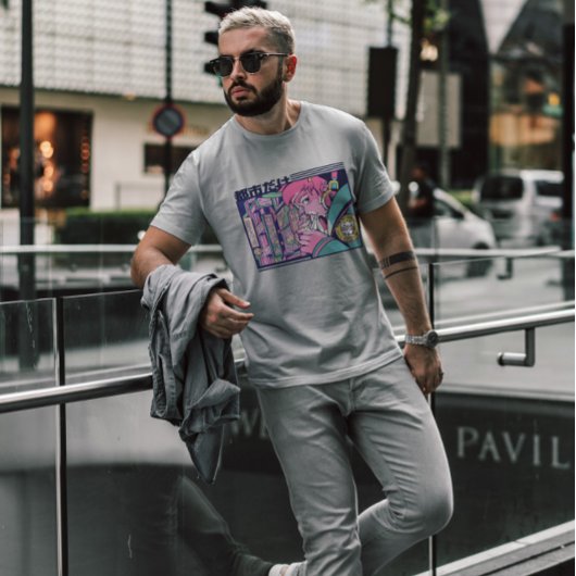 アニメガール日本の喫煙 Tシャツ