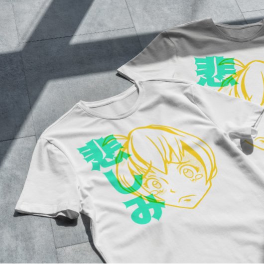 アニメガール泣き叫び Tシャツ
