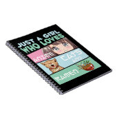 アニメガール猫とラーメン日本の中毒 ノートブック (右側)