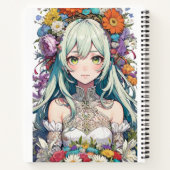 アニメガール花 ノートブック (裏面)