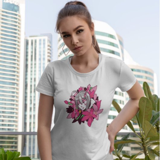 アニメガール花 Tシャツ