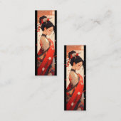 アニメガール芸者 スキニー名刺 (正面/裏面)