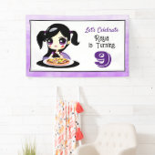 アニメガール誕生日ピザパーティー 横断幕 (インサイチュ)