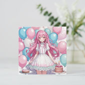 アニメガール誕生日B 招待状 (スタンド正面)