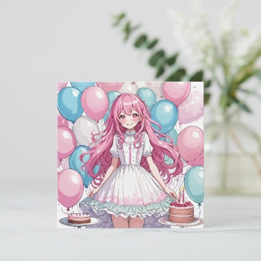 アニメガール誕生日B 招待状 (スタンド正面)