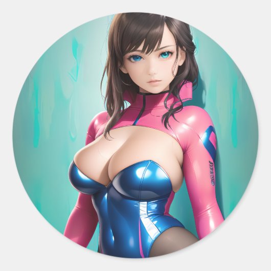 アニメガール048 ラウンドシール (正面)