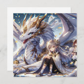 アニメガール&ホワイト&金ゴールドドラゴン (正面/裏面)