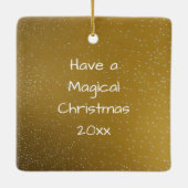 アニメガール&ホワイト&金ゴールドドラゴン セラミックオーナメント (裏面)