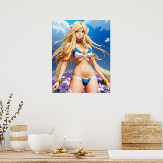 アニメガール ポスター (キッチン)