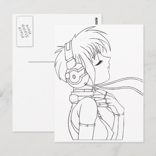 アニメガール ポストカード (正面/裏面)