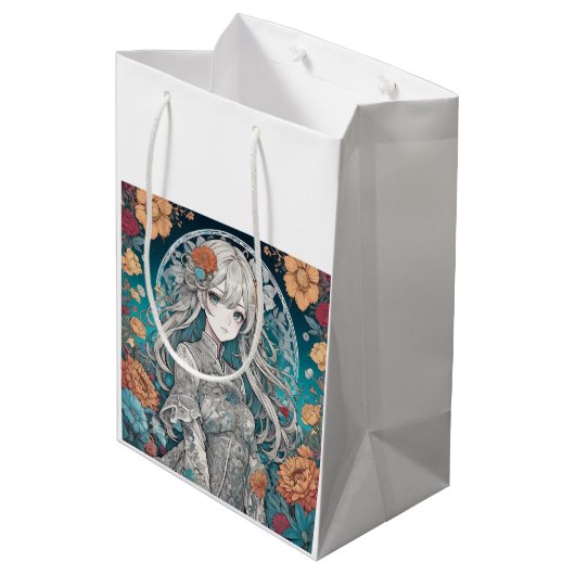 アニメガール ミディアムペーパーバッグ (裏面アングル)