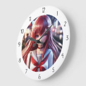 アニメガール ラージ壁時計 (傾斜)