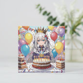 アニメガールBバースデーフラットカード (スタンド正面)