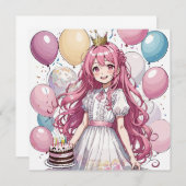 アニメガールbirhday A 招待状 (正面/裏面)