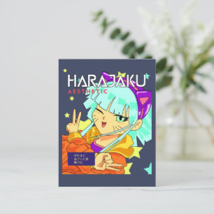 アニメガールharajaku cour rawマンガ ポストカード
