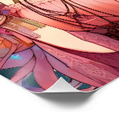 アニメガールHippie Moon Girls 与え's Peace Sign ポスター (コーナー)