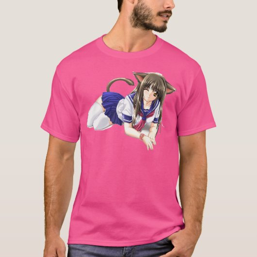 アニメガールWerecat Tシャツ (正面)