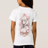 アニメキッズガール Tシャツ (裏面)
