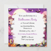 アニメキッズハロウィーン 招待状 (裏面)