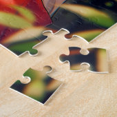 アニメキツネガールかわいいキツネファンタジーアート ジグソーパズル (側面)