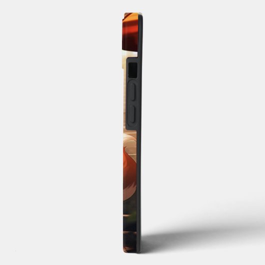 アニメキツネガールかわいいキツネファンタジーアート Case-Mate iPhoneケース (裏面 / 左)