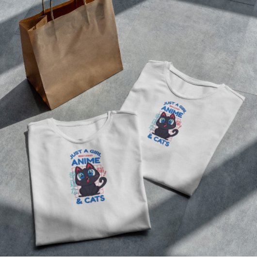 アニメキャットラブ引用文 Tシャツ