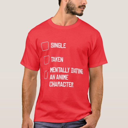 アニメキャラと精神的に付き合ってる宣言 フレン Tシャツ (正面)