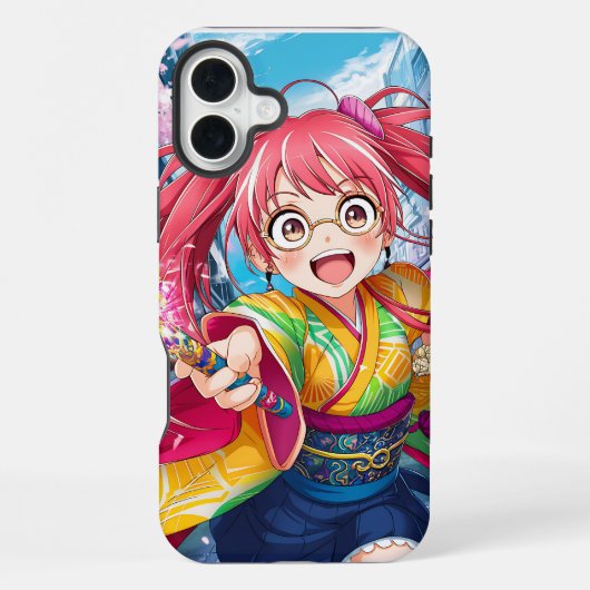 アニメキャラクターのスマホケースデザイン iPhoneケース (裏面)