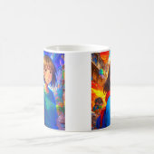アニメキャラクターカラフルアート コーヒーマグカップ (中央)