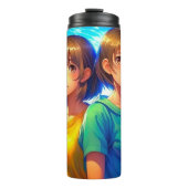 アニメキャラクターカラフルアート タンブラー (正面)