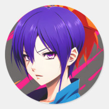 アニメキャラクター鮮やか:デジタルイラストレーション