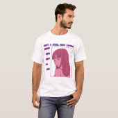 アニメギフト |マンガシャツ |女の子のためのアニメシャツ Tシャツ (正面フル)