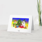 アニメクリスマスの動物たち シーズンカード (裏面)