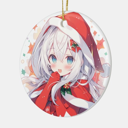 アニメクリスマスオーナメント、マンガギフト、アニメデコール セラミックオーナメント (左)