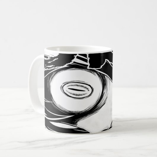 アニメクールアイボールカフェ コーヒーマグカップ (正面左)