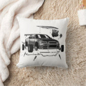 アニメグレ日本のードドリフトカー解体 クッション (ブランケット)